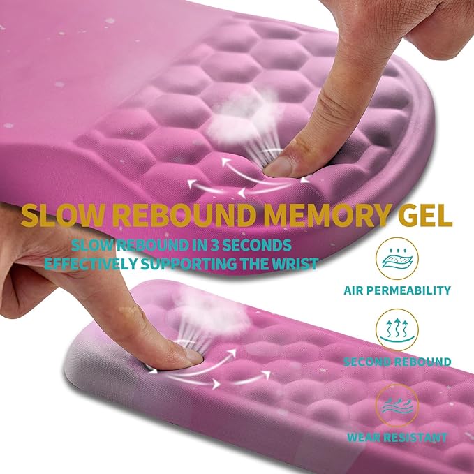 Hokafenle 2 in 1 Ergonomic Mouse Pad Wrist Support & Wrist Rest