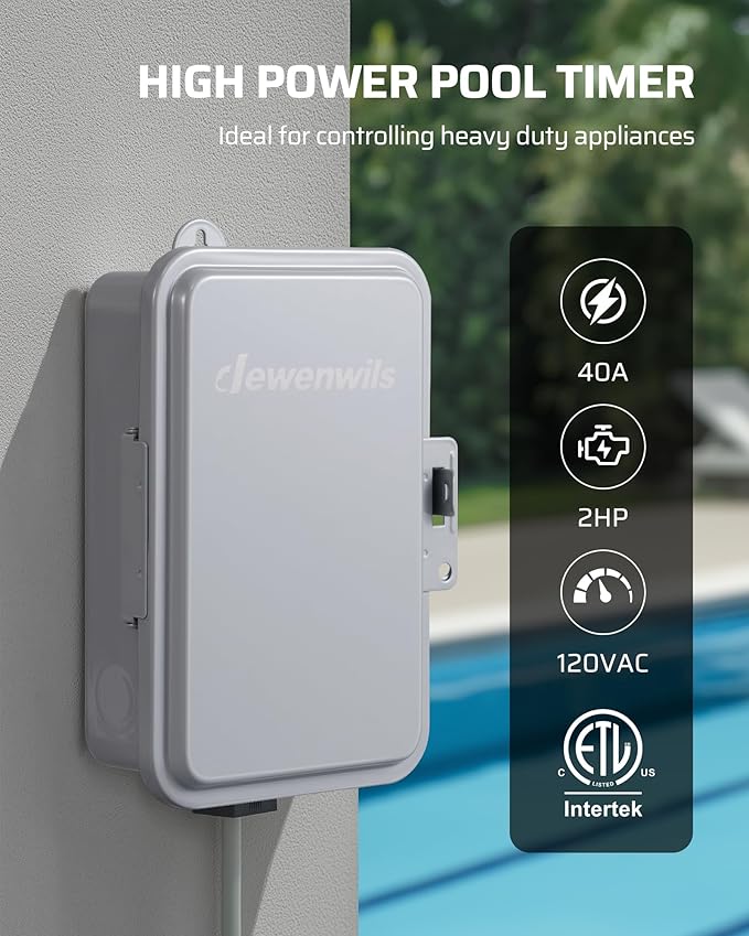 DEWENWILS 24-Hour Mechanical Timer Switch