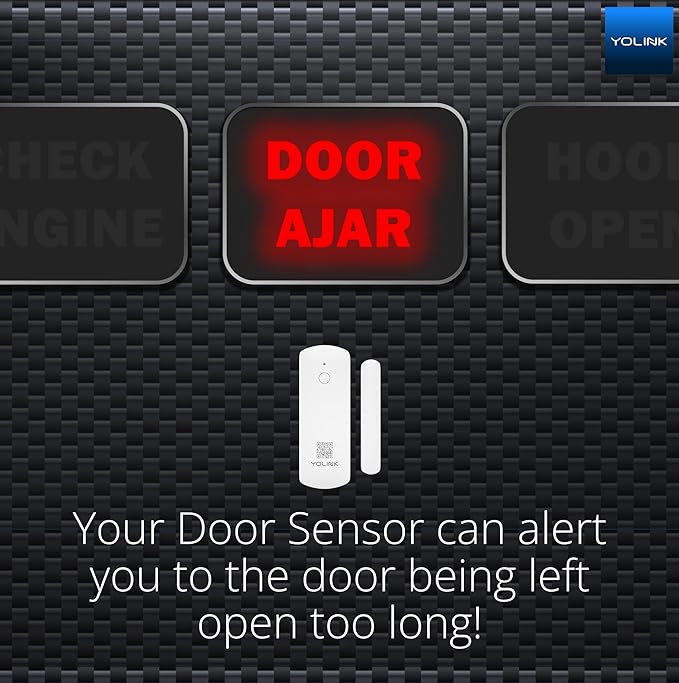 YoLink LoRa Smart Door Sensor Starter Kit: SpeakerHub Audio Hub & Door Se...