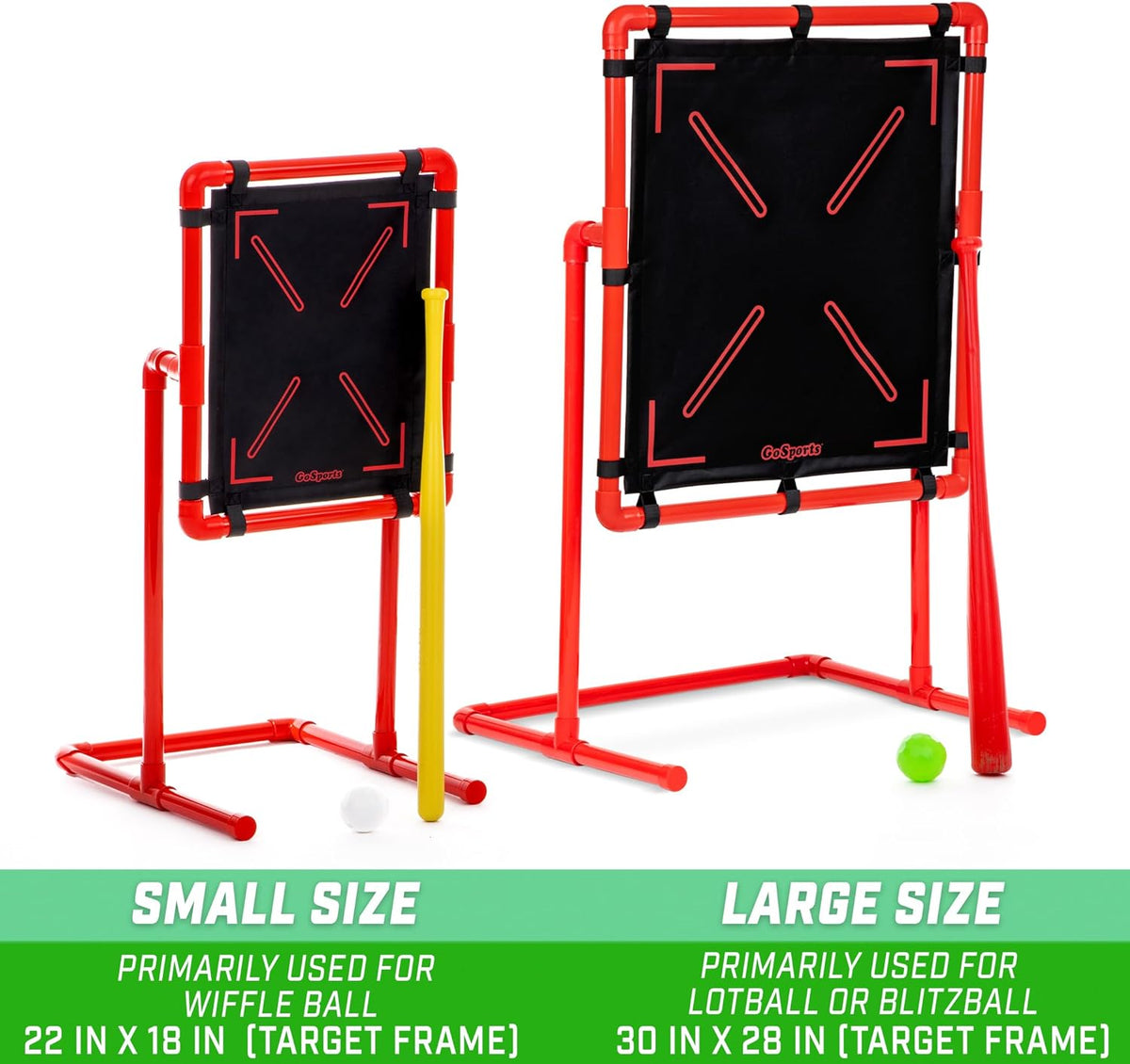 GoSports Baseball Strike Zone Target for Plastic Balls - Compatible with Blit...