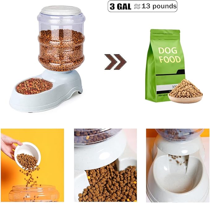 Automatic Dog Feeder and Water Dispenser Set