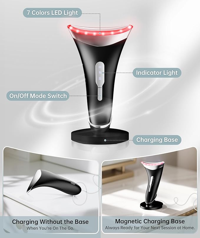 Dopsikn 7 Color Light Therapy Facial Massager
