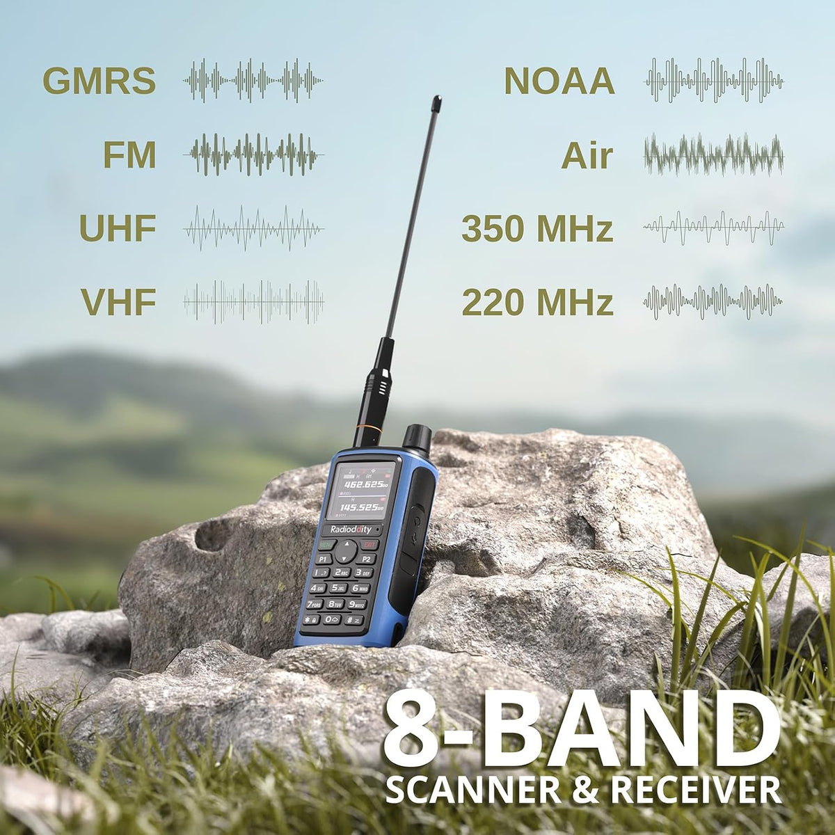 Radioddity GM-30 Pro GMRS Handheld Radio, App Wireless Programming, 1 Pack