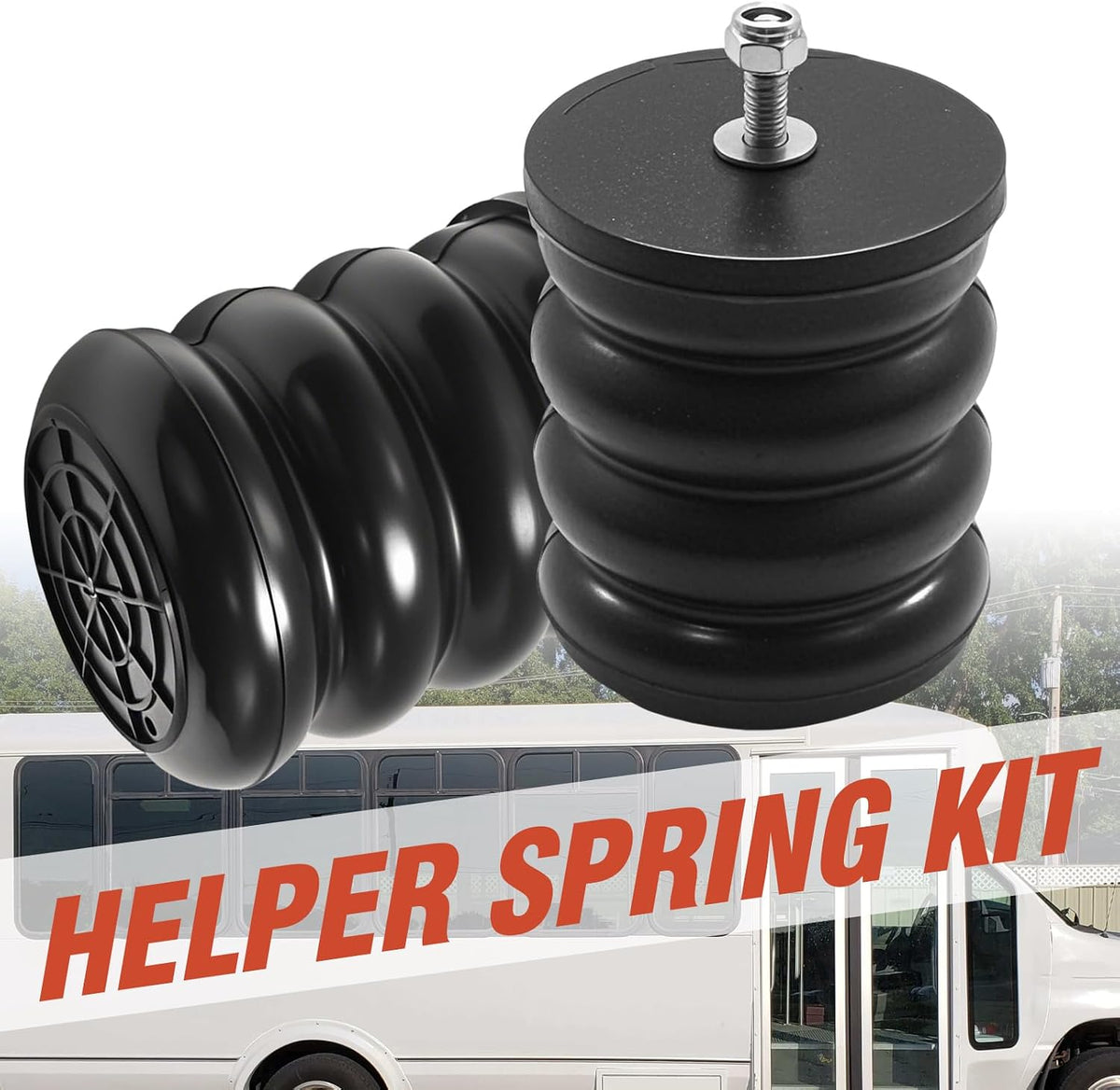 2PCS SSF-106-47 Air Suspension Helper Spring Kit, Replacement for Ford E-150 ...