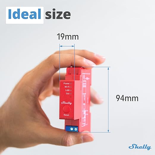 Shelly Pro 1PM | Wi-Fi & LAN, 1-Channel Smart Relay Switch