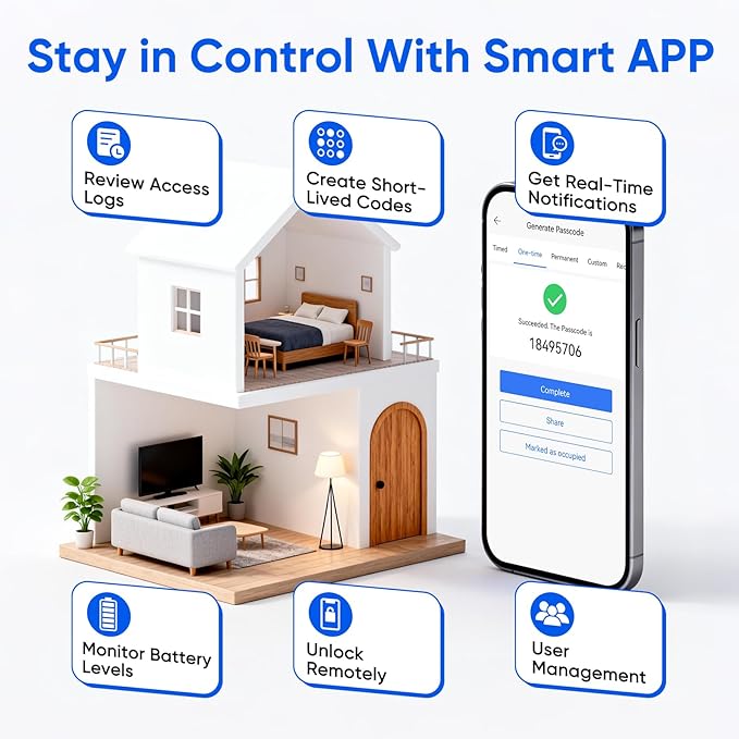 Smart Door Knob Fingerprint Door Lock