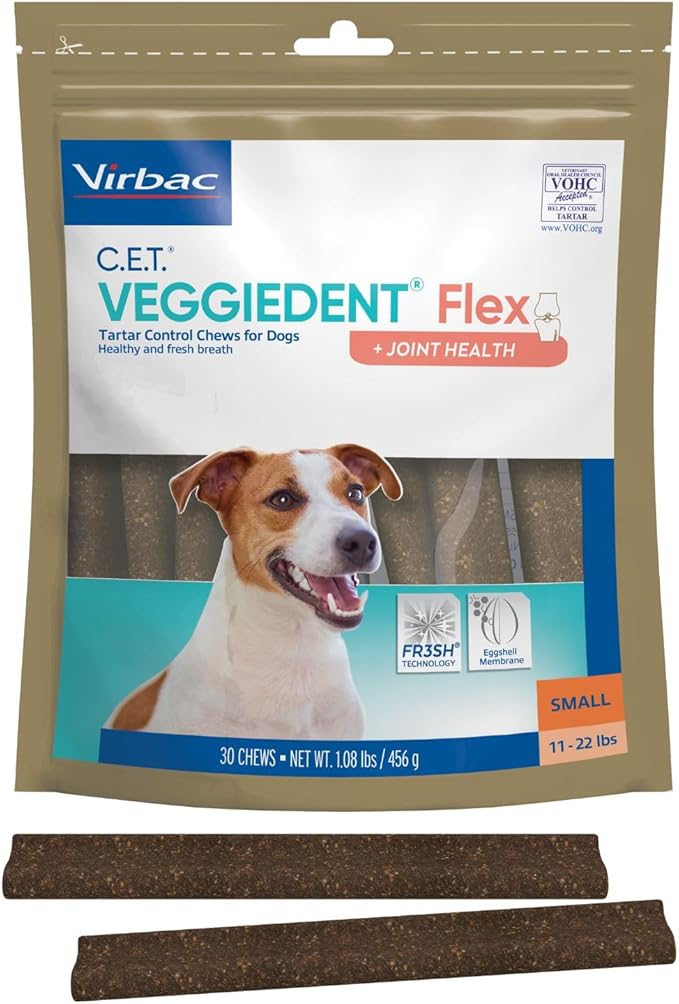 Virbac C.E.T. VEGGIEDENT Flex Tartar Control Chews