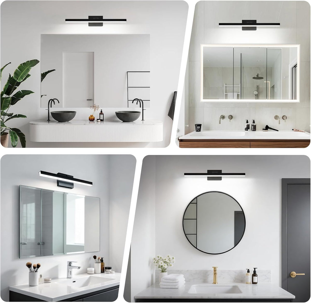 IZORRO Modern Bathroom Vanity Light 24 inch, Rotatable, 16W Dimmable Led Bath...