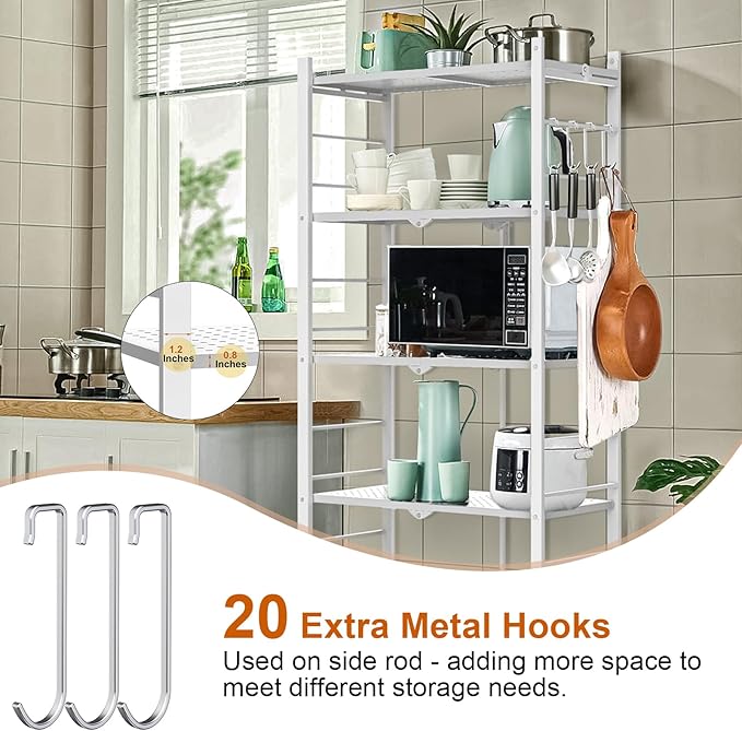 Himix 5-Tier Storage Folding Shelf