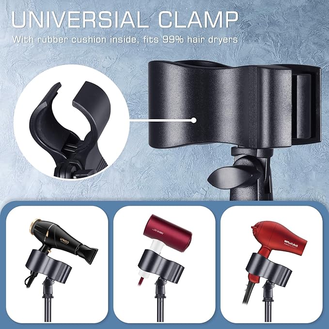 TAYUQEE Hands Free Hair Dryer Upgraded Blower Holder