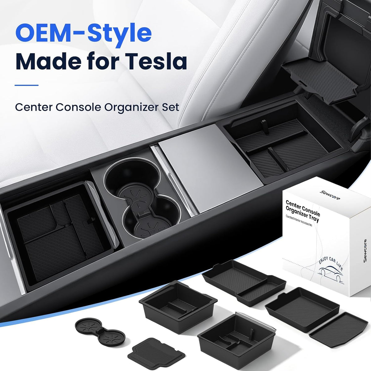 Tesla Model 3 9PCS Accessories Console Organizer 2024-2026 Highland