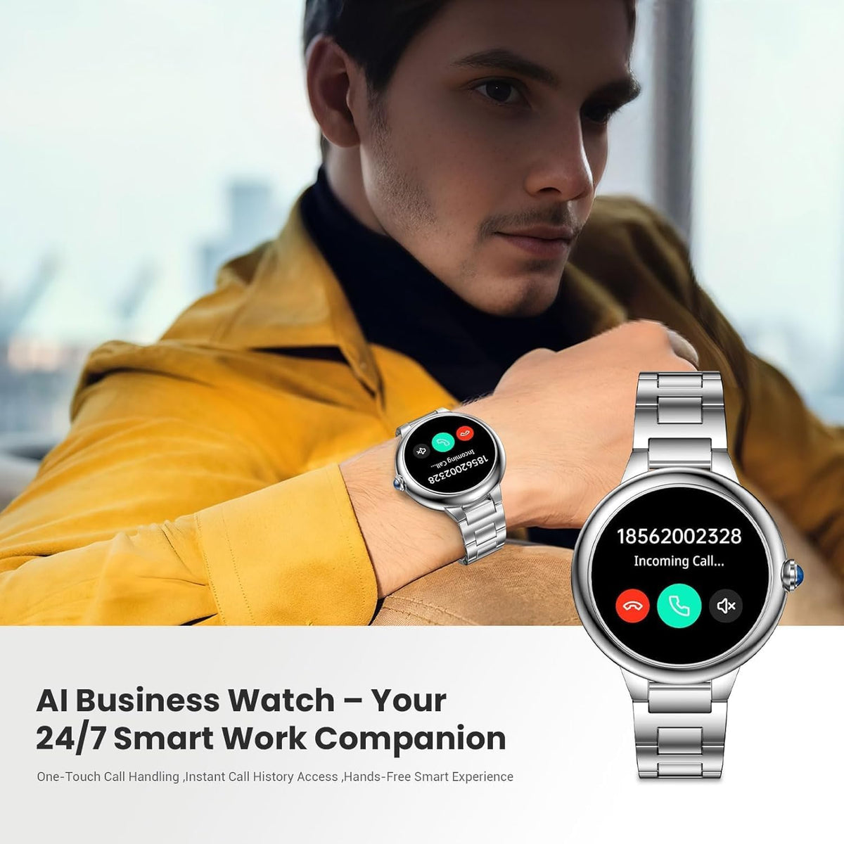 Luxury Smart Watches for Women, 1.19" AMOLED, DA GPT, Answer/Make Call