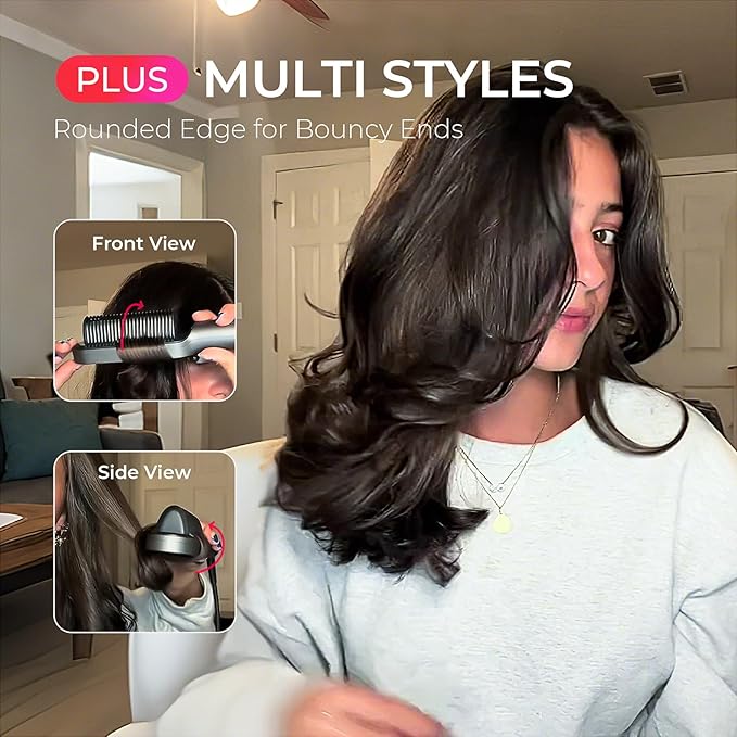 TYMO Ring Plus Ionic Hair Straightener Brush