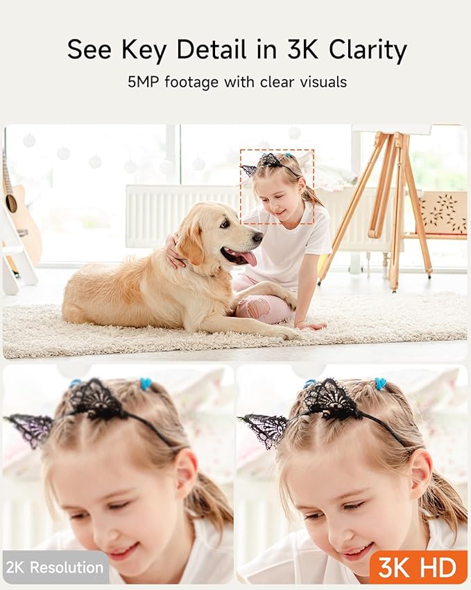 Smart 3K Indoor Dome Security Camera
