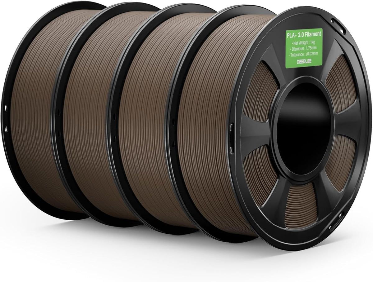 PLA+ 2.0 Filament 1.75mm 3D Printer Filament Brown 4KG