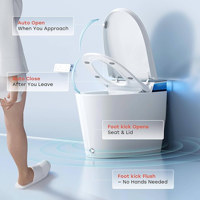 HOROW Artistic Bidet Toilet, Smart Toilet