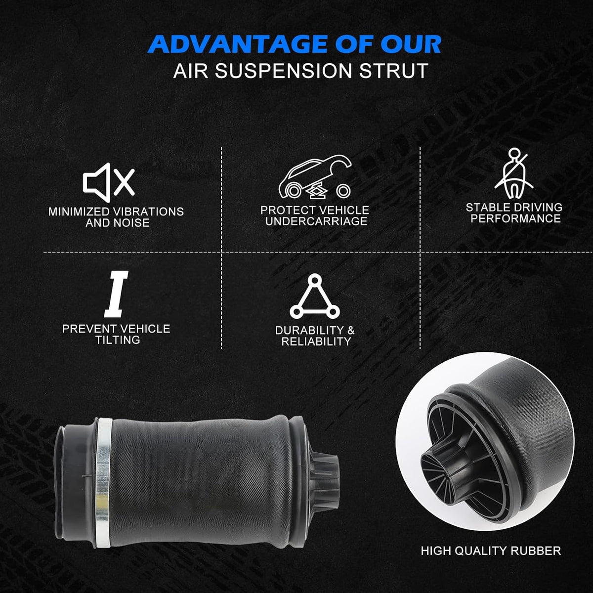 1643200225 Rear Air Suspension Bag Fits For W164 X164 GL320 GL350 GL450