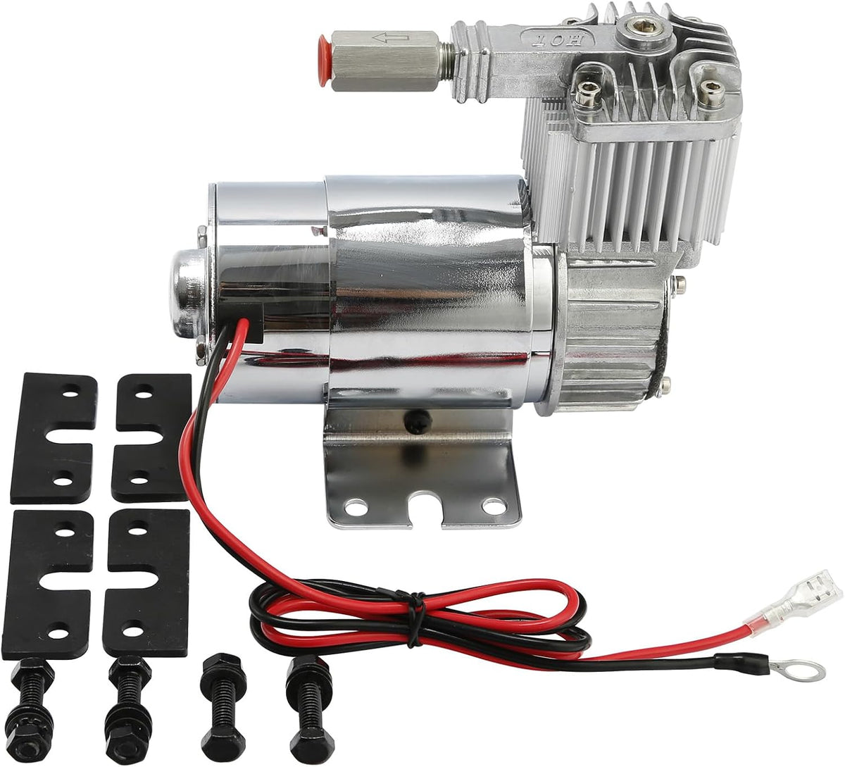 XFMT Motorcycle Adjustable Rear Air Ride Suspension Kit Shock Absorber For Ha...