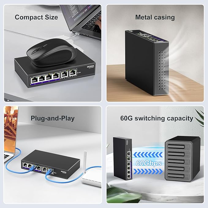 10Gbe Ethernet Switch Unmanaged
