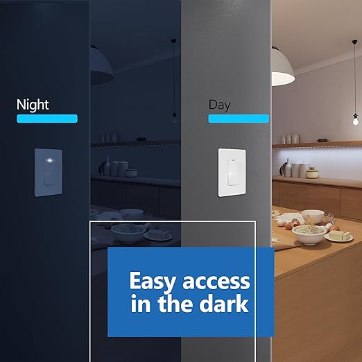 LIDER Minimalist Design Matte Finish Lighted Decorator Switch (10-Pack)