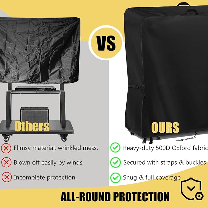 Hdenmist Outdoor TV Cover 50 Inch Weatherproof, Waterproof Outdoor TV Stand