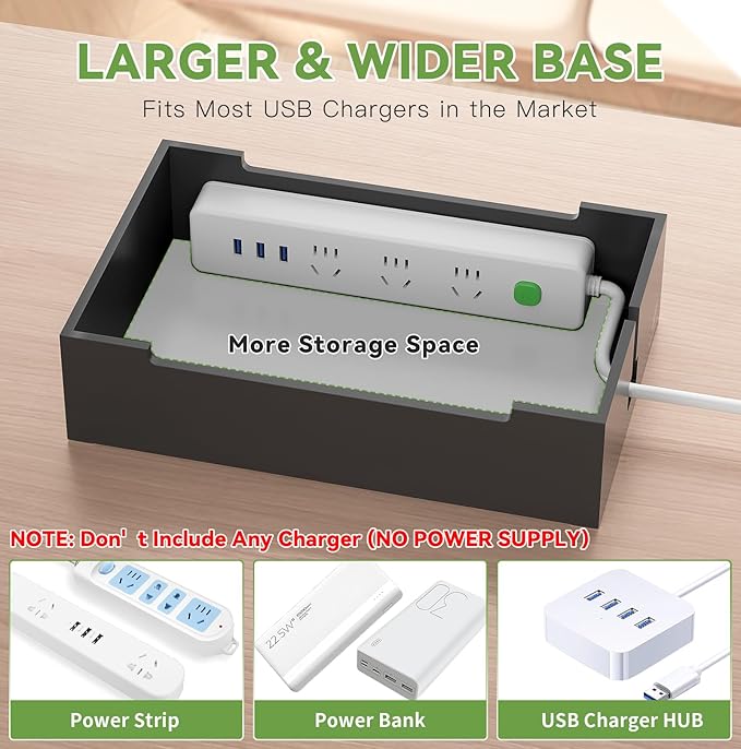 Pezin & Hulin Bamboo Charging Station, Electronic Devices Organizer