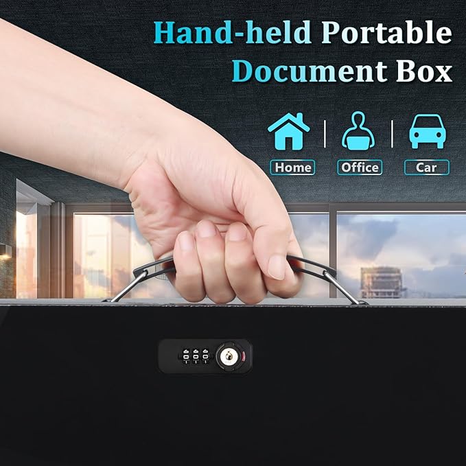 Dalmbox Portable Metal Safe Box