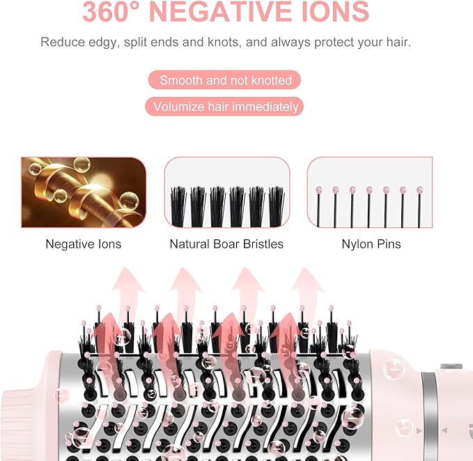 IG INGLAM 4 in 1 Blowout Hair Dryer Brush Set