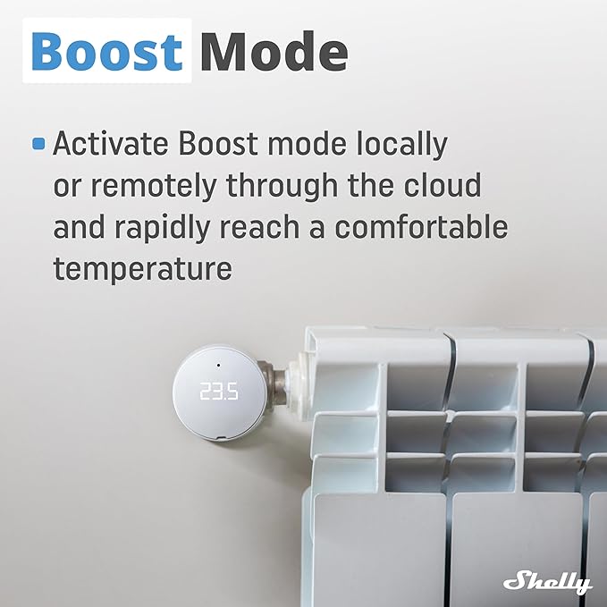 Shelly Blu TRV & Blu Gateway Gen3, Smart Thermostatic Radiator Valve,