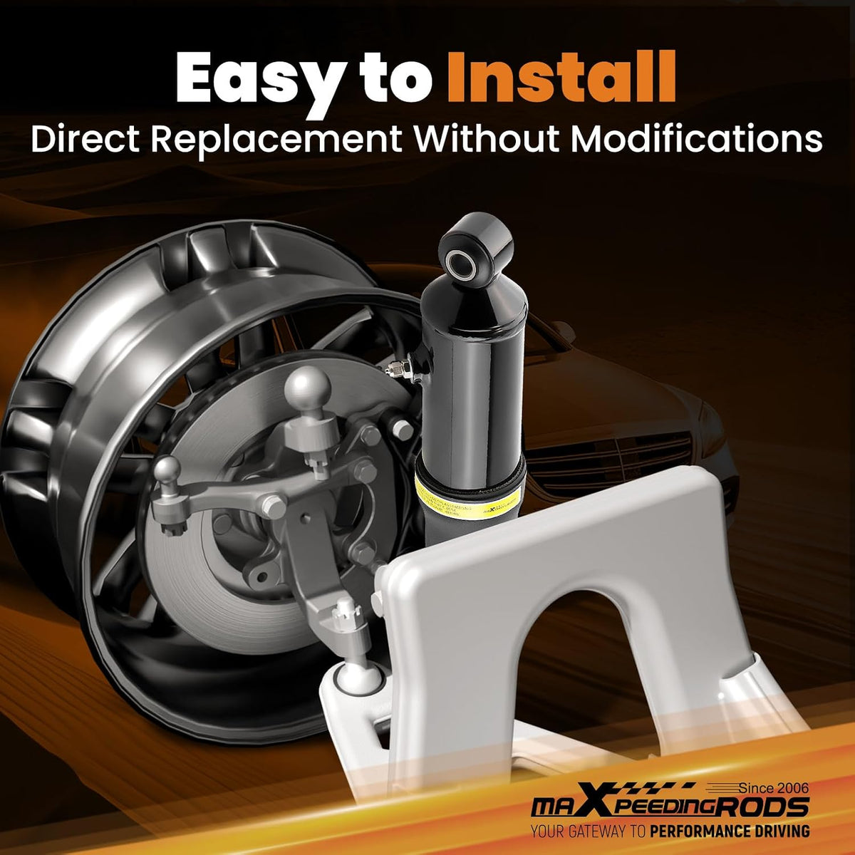 maXpeedingrods Adjustable Air Ride Suspension Compressor Kit for Harley