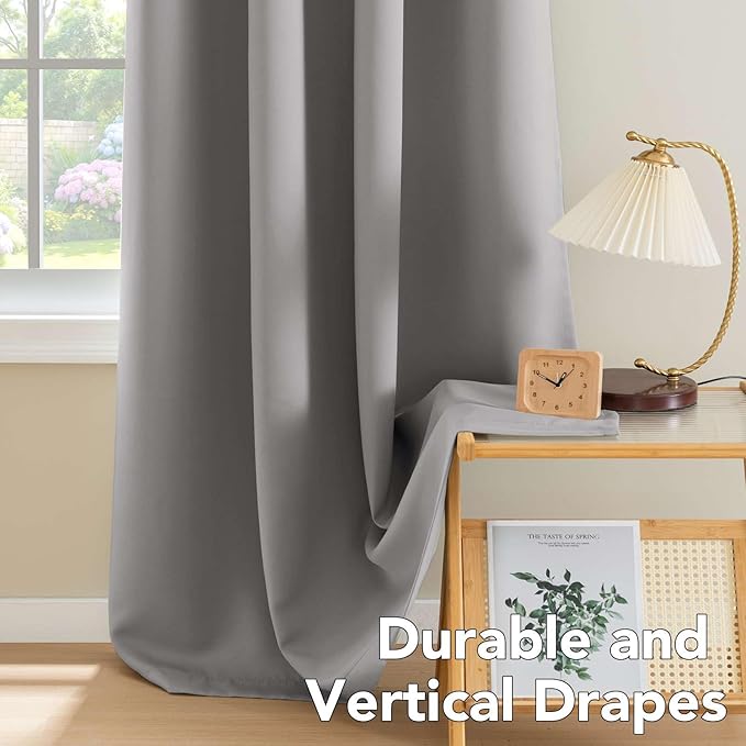 H.VERSAILTEX Blackout Curtains for Bedroom 108 Inches Length, Extra Long