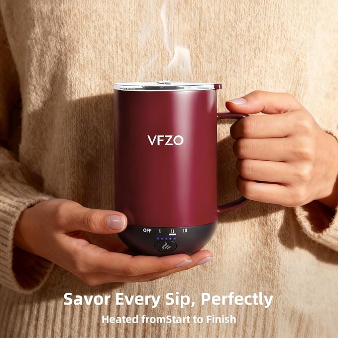 Self Heating Coffee Mug, High-Capacity- 18 oz, 180 Min Battery Life, Smart
