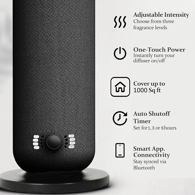 Smart Waterless Essential Oil Diffuser, Scent Air Machine