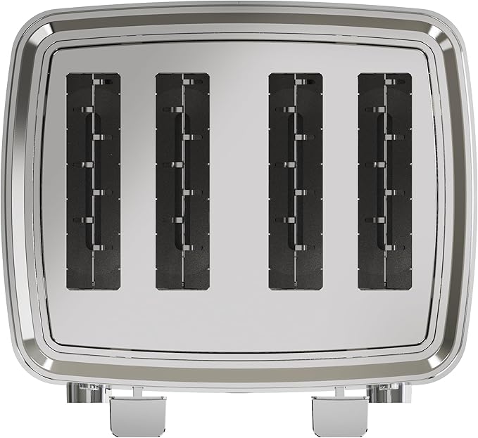 GE Stainless Steel 4 Slice Toaster | Extra Wide Slots