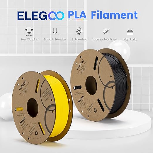 ELEGOO PLA Filament Bundle 10KG, 1.75mm 3D Printer Filament Dimensional