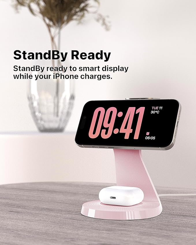 3 in 1 Charging Station for Apple Devices, Mag-Safe Charger Stand Fast Charging