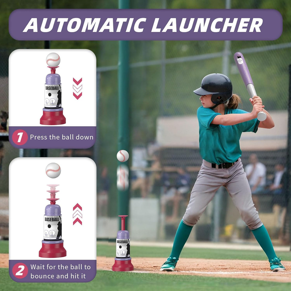 Wee Wonders 3-in-1 T Ball Set, Adjustable Height Hanging Tee Ball Set