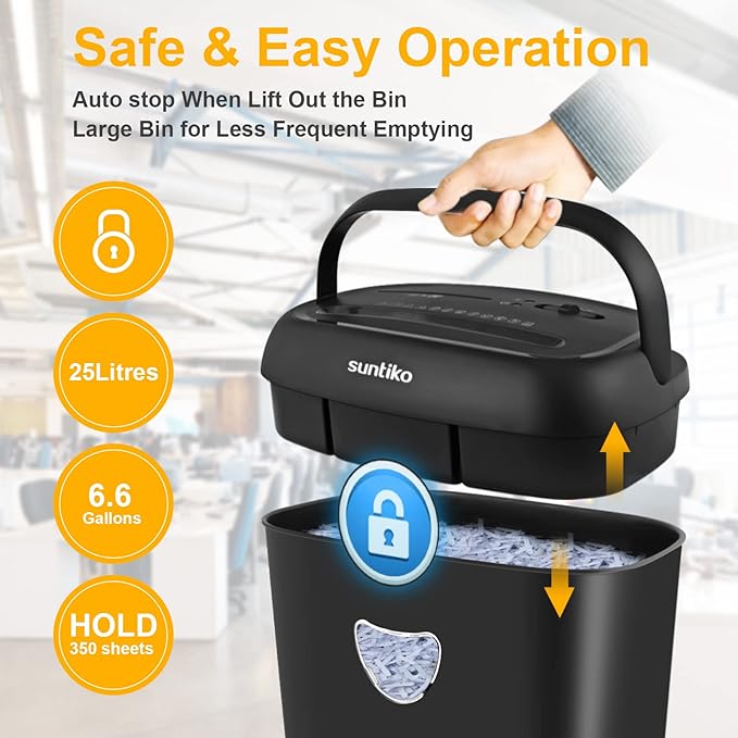 14 Sheet Cross Cut Paper Shredder