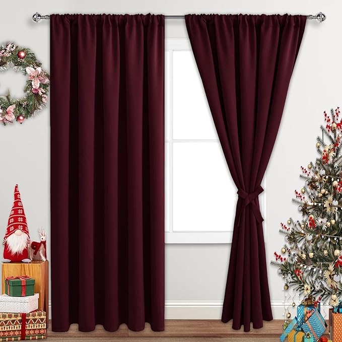 JIUZHEN Blackout Curtains for Bedroom