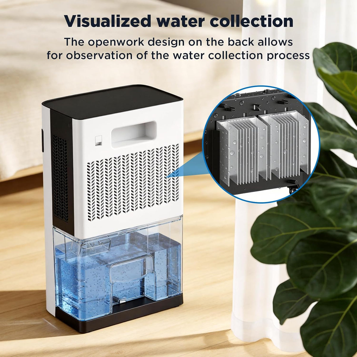 Dehumidifier for Home, 77oz Water Tank (1000 sq.ft) Dehumidifiers, Quiet Dehu...