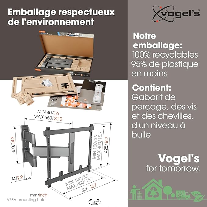 Vogel's TVM 5445 Full-Motion Ultra-Thin TV Wall Bracket