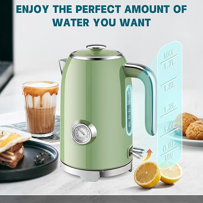SUSTEAS Electric Kettle - 57oz Hot Tea Water Boiler