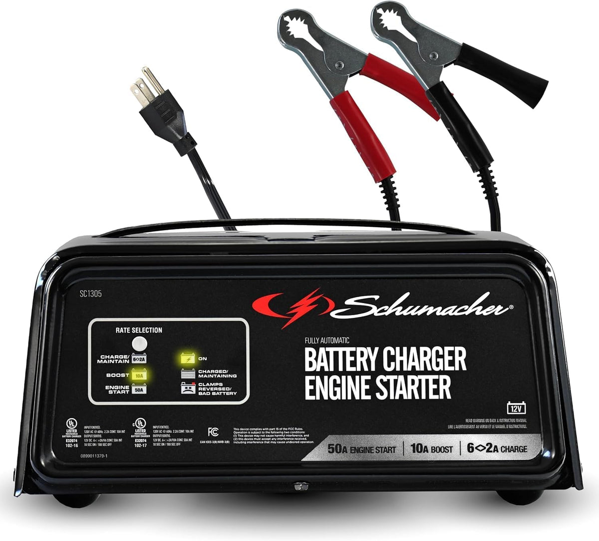 Schumacher Electric 6A Car Battery Charger & Maintainer, 12V – SC1305