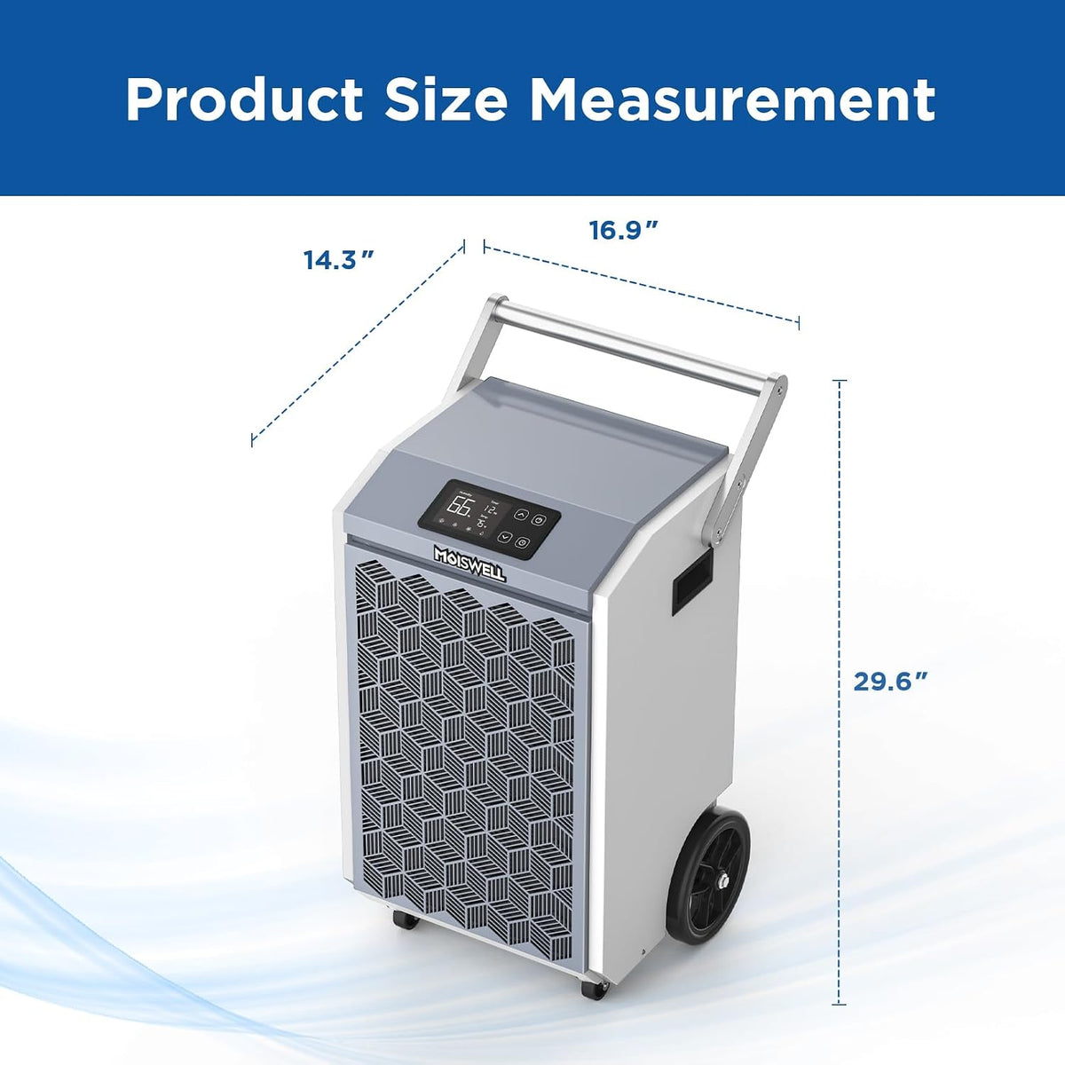 200 Pints Commercial Dehumidifier with Pump for Basements