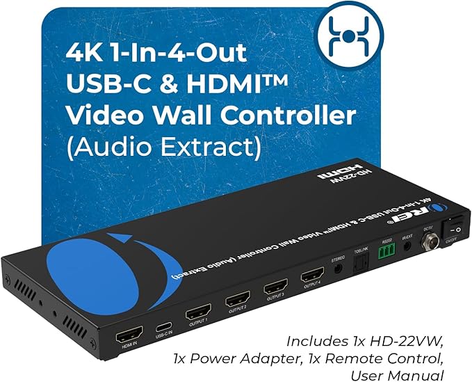 OREI 4K Video Wall Controller for Multi-Screen Display