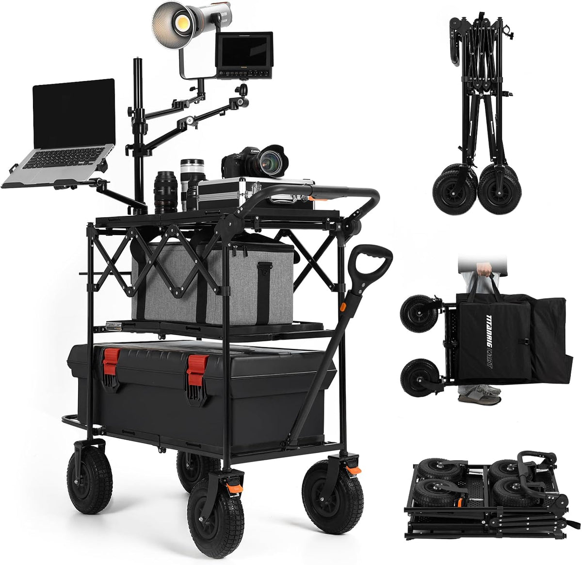 TARION Video Production Camera Cart Mobile Workstation Titanrig Cart Basic