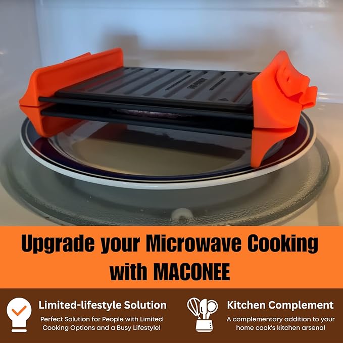 Maconee Microwave Sandwich maker | Microwave Grill Cheese Maker | Microwave