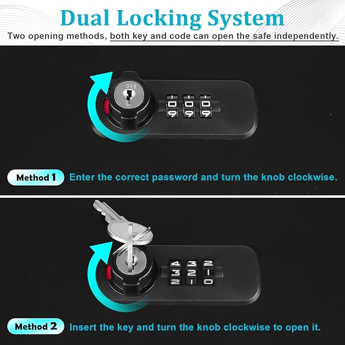 Dalmbox Portable Metal Safe Box