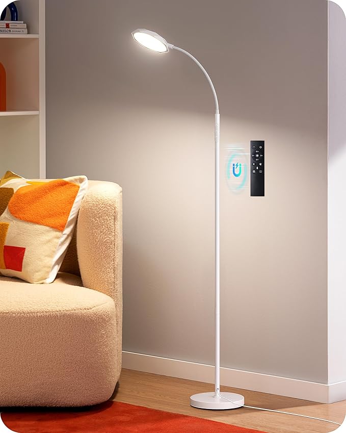 EDISHINE Gooseneck Floor Lamp, 1300LM LED Floor Lamps