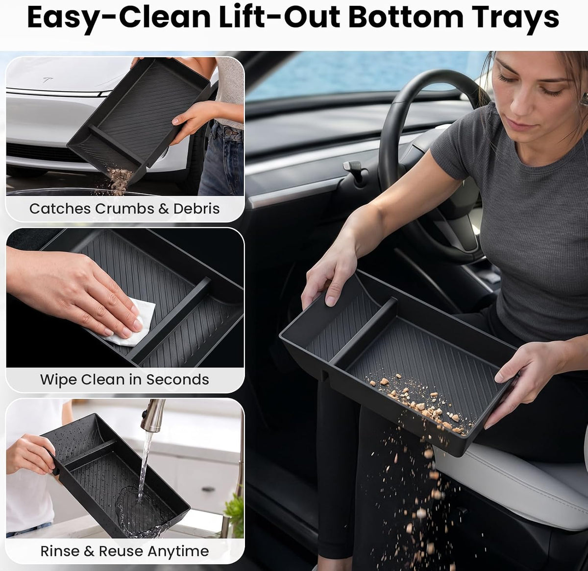 Tesla Model 3 9PCS Accessories Console Organizer 2024-2026 Highland